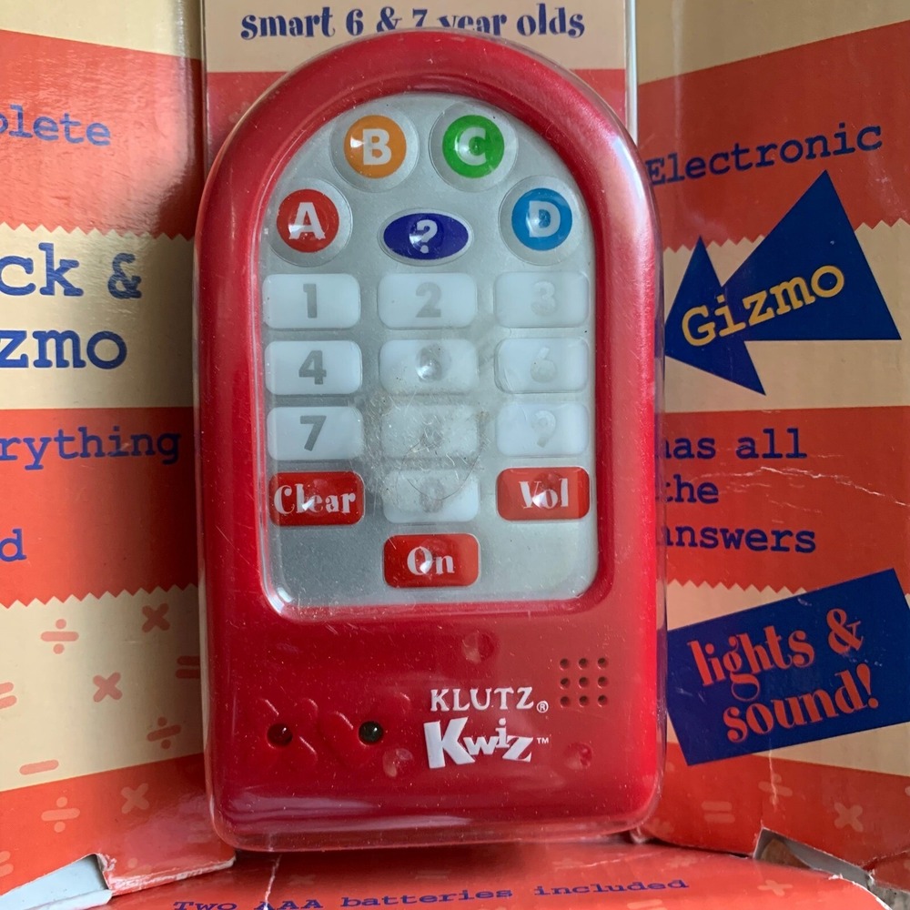Klutz Kwiz 1st Grade‎ Math Quiz Deck Gizmo 2002 New Sealed Educational Game Toy